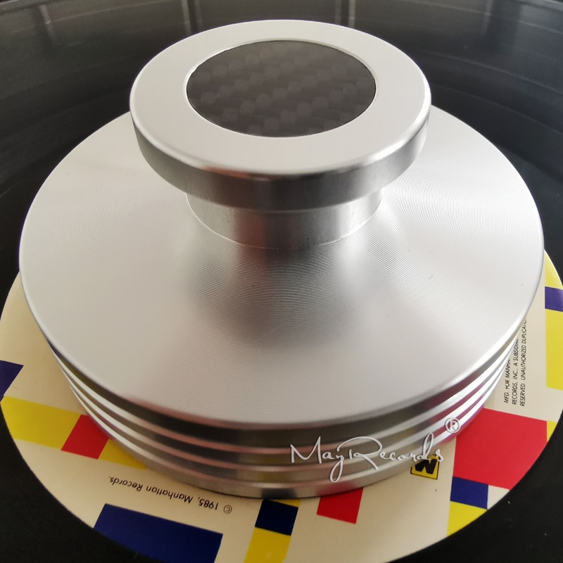 Carbon Fiber Bottom Abum LP Record Clamp Disc Stabilizer Record Weight Super Nice 334g