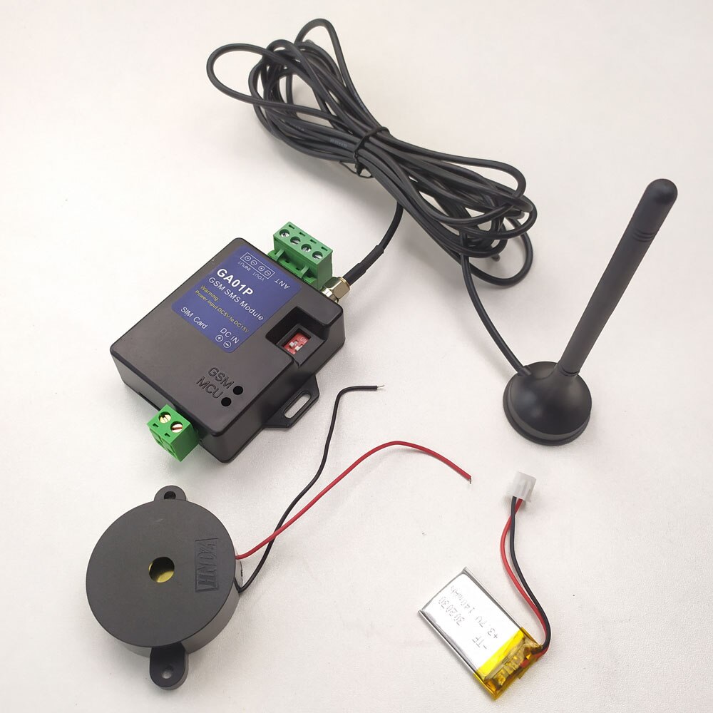 Ga01p mini smart gsm alarmsystemer sms alarm sikkerhedssystem funktion med strømsvigt alarm