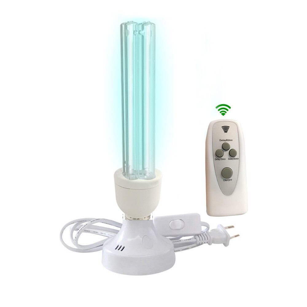15w 25w UVC Sterilization Germicidal Bulb 110v 220v E27 E26 UV Lamp Clean Quartz Light With Timer remoter for 20m² 30m² Room