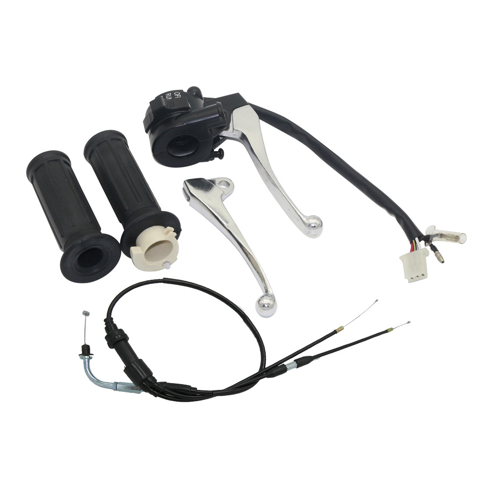 Carcaça do acelerador de motocicleta, cabo de alavanca para pw50 py50 py peewee pw 50 y-zinger 50cc: Verde exército