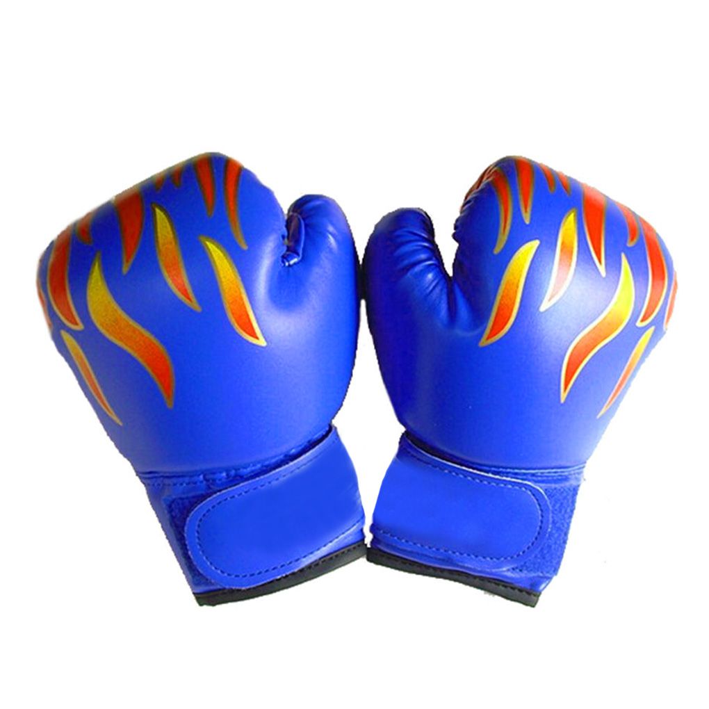 1 pair of children's boxing gloves training Sanda boxing gloves flame net breathable sports Fighting boxing gloves