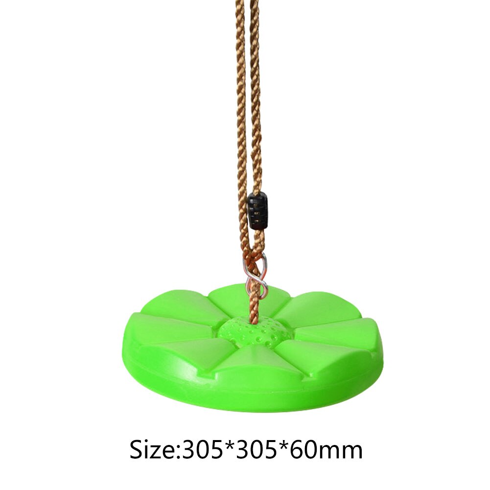 Swing Rope Seat Garden Toys Swings Kids Swing Disc Swing Outdoor Plastic Hanging Climbing Ropes Petal Swings