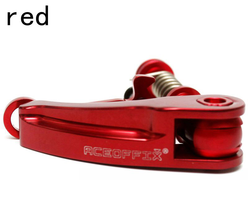 Ultraleve 38.5g braçadeira de selim da bicicleta para brompton folding seat post liberação rápida braçadeira titânio eixo parte acessório: red