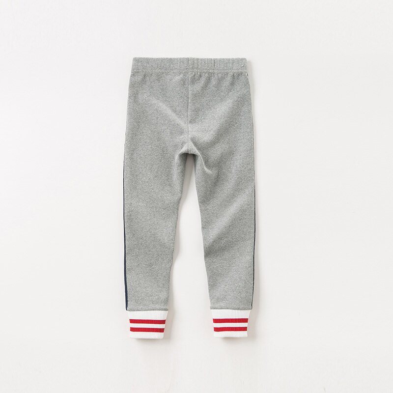 DBK10711 dave bella autunno ragazza dei capretti grigio pantaloni di lunghezza completa pantaloni infantili del bambino pantaloni