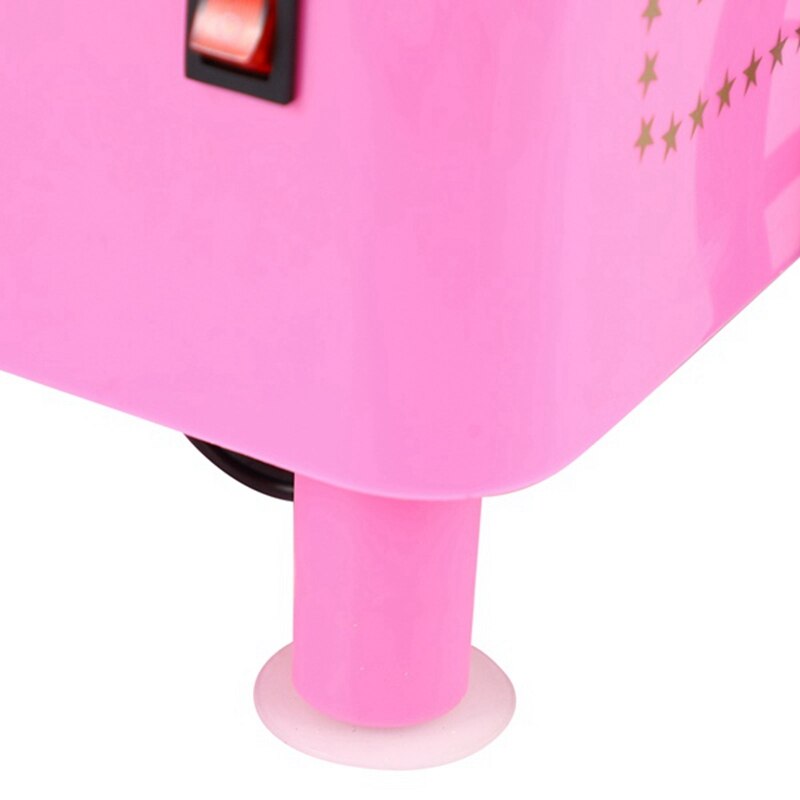 Vintage hårt fri bänkskivmaskin, innehåller 2 återanvändbara kottar och sockerskopa - rosa us plug