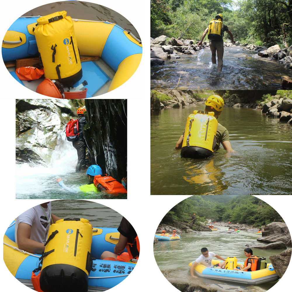 Bolsa seca impermeable de 30l, mochila con engranaje de cierre superior para kayak, pesca, senderismo, Rafting, Camping, navegación a la deriva