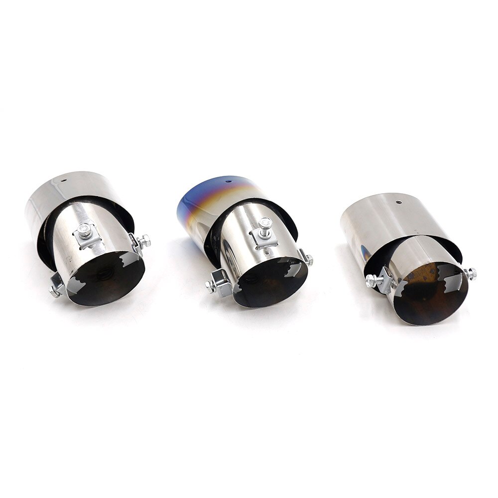 Silenciador de escape Universal para coche, punta recta/codo, tubo de aluminio modificado, sistema de escape TT101197