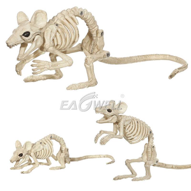 Neue Halloween Skelett Katze Hund Maus Stütze Ebene Knochen Party Einkaufen Dekoration Grusel