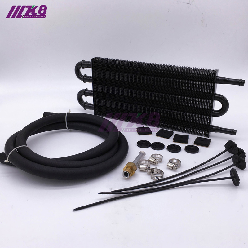 Oil Cooler Aluminum Transmission Oil Cooler Automatic Stacked Plate Oil Cooler Radiator 4 6 8 12 13Row 15Row 22Row