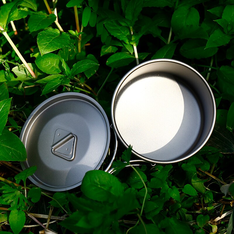 Rover Camel Pure Titanium Cup 300ml Folded Handle Titanium Coffee Mugs with Lid Camping Tableware Ta8302W