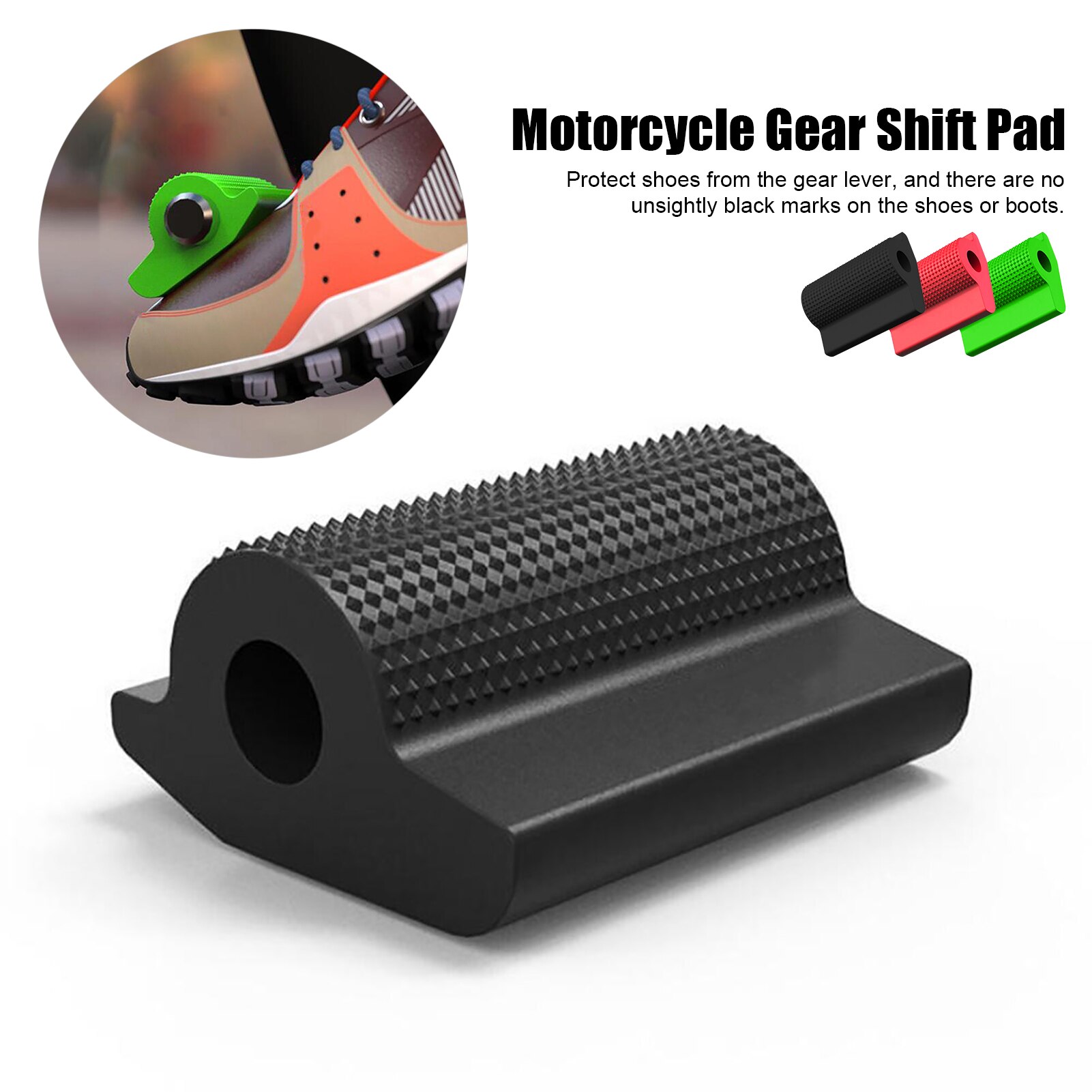 Cubierta Universal de goma de Pedal para palanca de cambios de motocicleta, Protector de zapato, funda de Gel para la punta de la clavija del pie, accesorios para motocicleta, 1 ud.