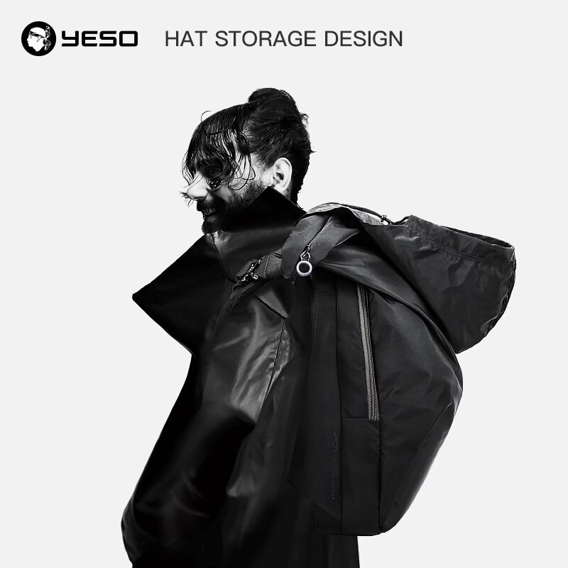 YESO-mochila para ordenador portátil para hombre, morral de viaje de gran capacidad, Irregular, a la , resistente al agua, Oxford, 15,6 pulgadas