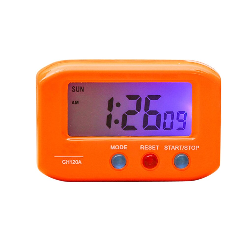 LED Display Snooze Tisch Alarm Clock Tragbare Mini Digital Hintergrundbeleuchtung Snooze Kalender LED Ändern Digitale Wecker Schreibtisch: Default Title