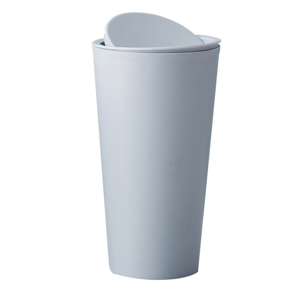 Plastic Mini Wastebasket Trash Can Tiny Desktop Waste Garbage Bin for Home Mini Trash Can: Blue
