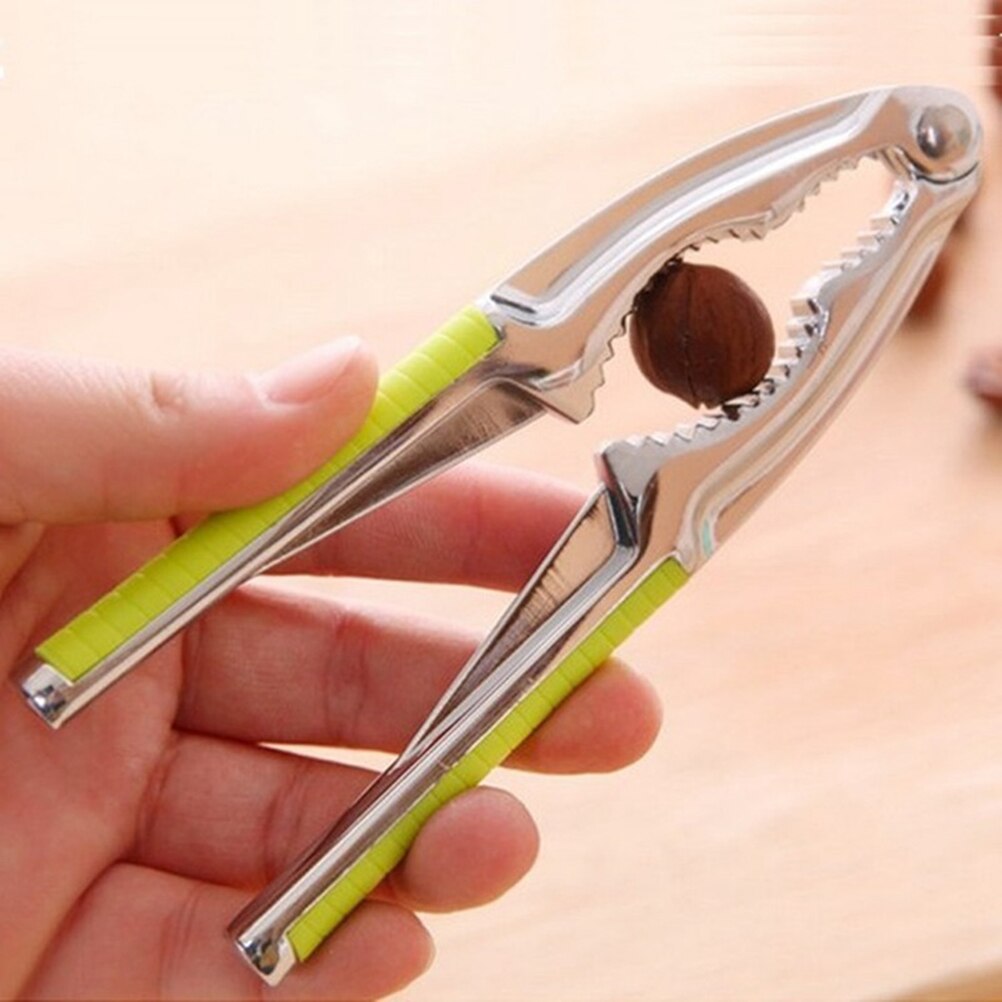 Nutcracker Eco-Friendly Stainless Steel Kitchen Tool Multi-Function Nut Cracker Sheller Walnut Cracker Plier Metal Opener Tool