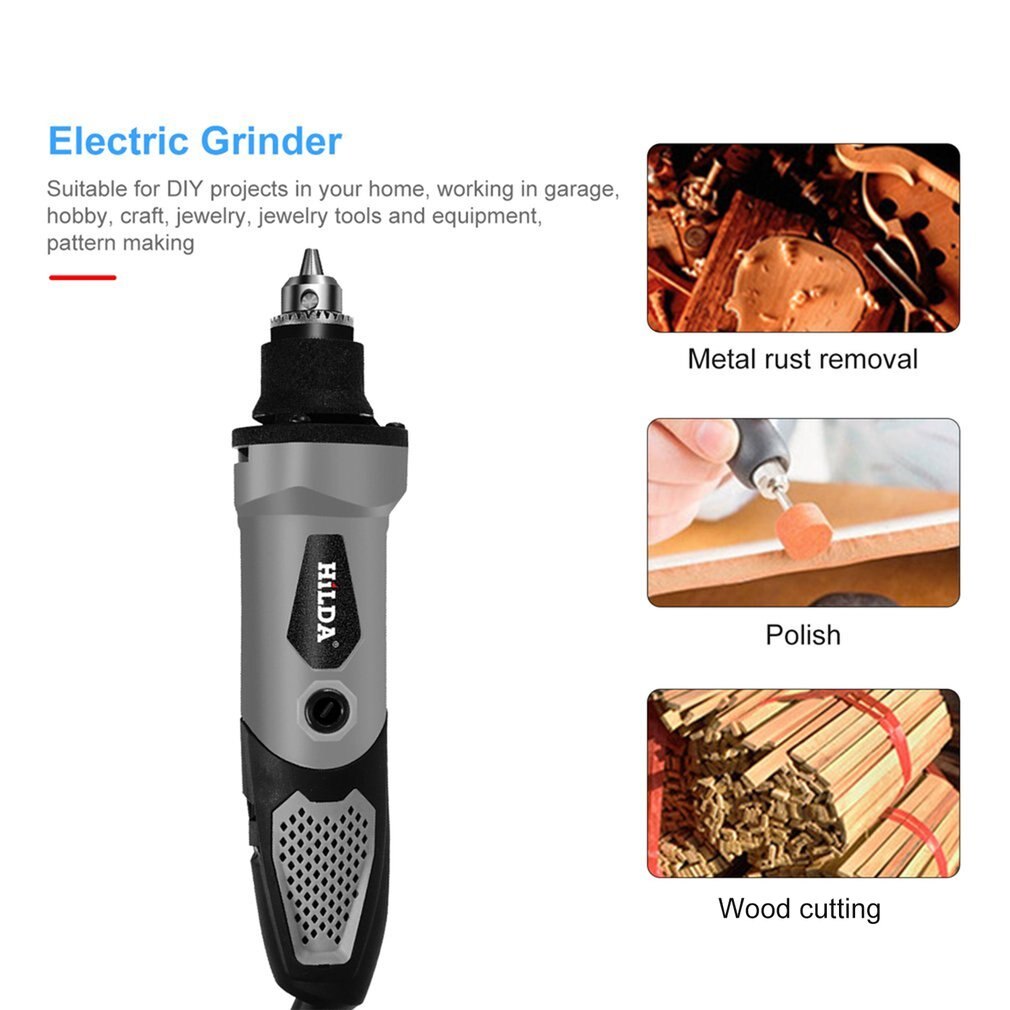 Electric Mini Drill Grinder 230V 450W Variable Speed Electric Grinder Electric Drill Rotary Tool For Drilling Grinding