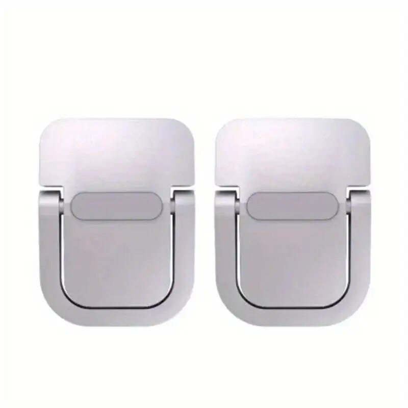 2 Stks/set Laptop Standaard Voor Computer Toetsenbord Stand Riser Aluminium Mini Draagbare Laptop Staat Voor Notebook: Zilver