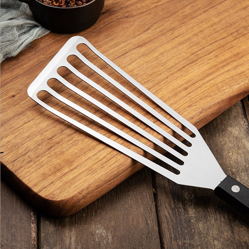 Multi-Purpose Cooking Stainless Steel Fish Spatula Metal Blade With Long Handle Fish Turner Utensils For Cooking Tools