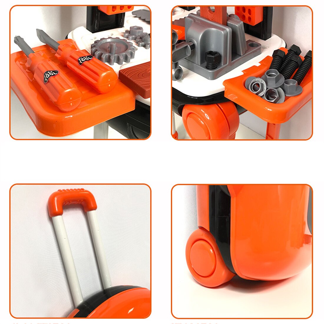 Rowsfire 21Pcs Kinderen Pretend Reparatie Tool Set Simulatie Tool Trolley Case