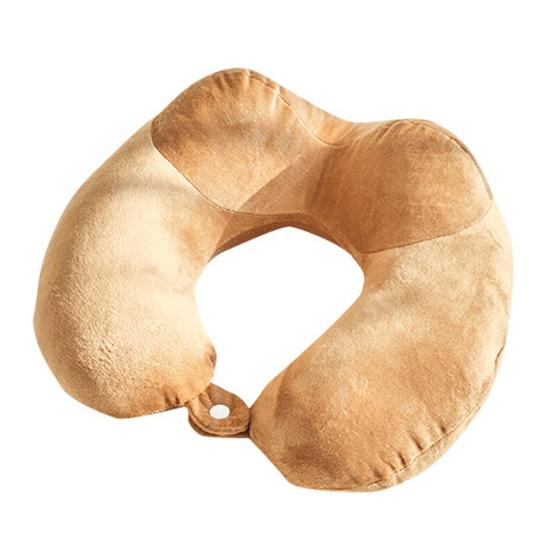 Reisen Kopfkissen Pro Flugzeug Wagen Sekretariat Super Leicht tragbar Plüsch- U geformt Nacken Kopfkissen Schlaf mit Nein Nacken Schmerzen Pro Heimat: Orange