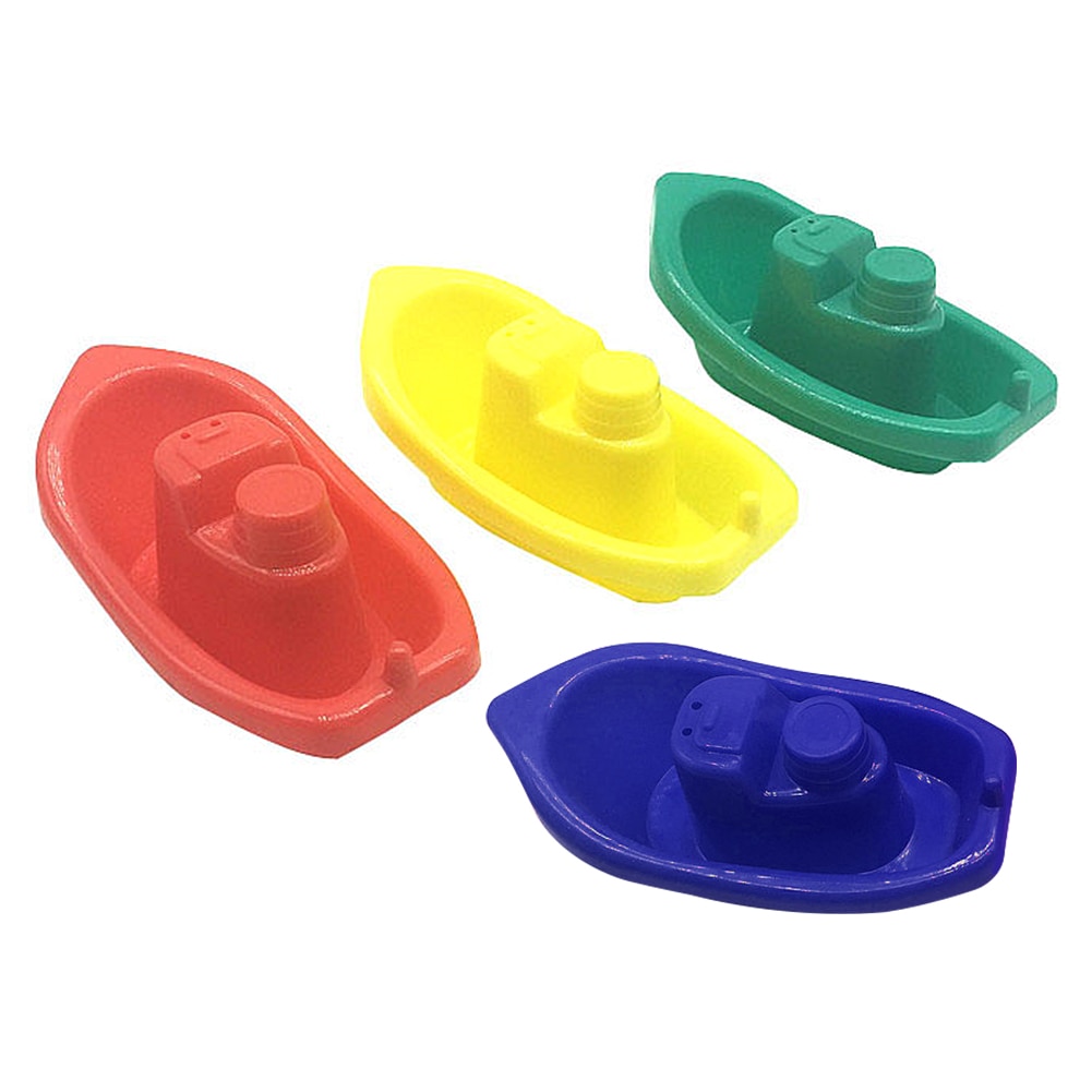4 Stck freundlicher Spielen Schlecht Wasser Schwimm Schiff Boote Spielzeug freundlicher Badewanne Hause Spaß Baby Pädagogisches einfallsreich