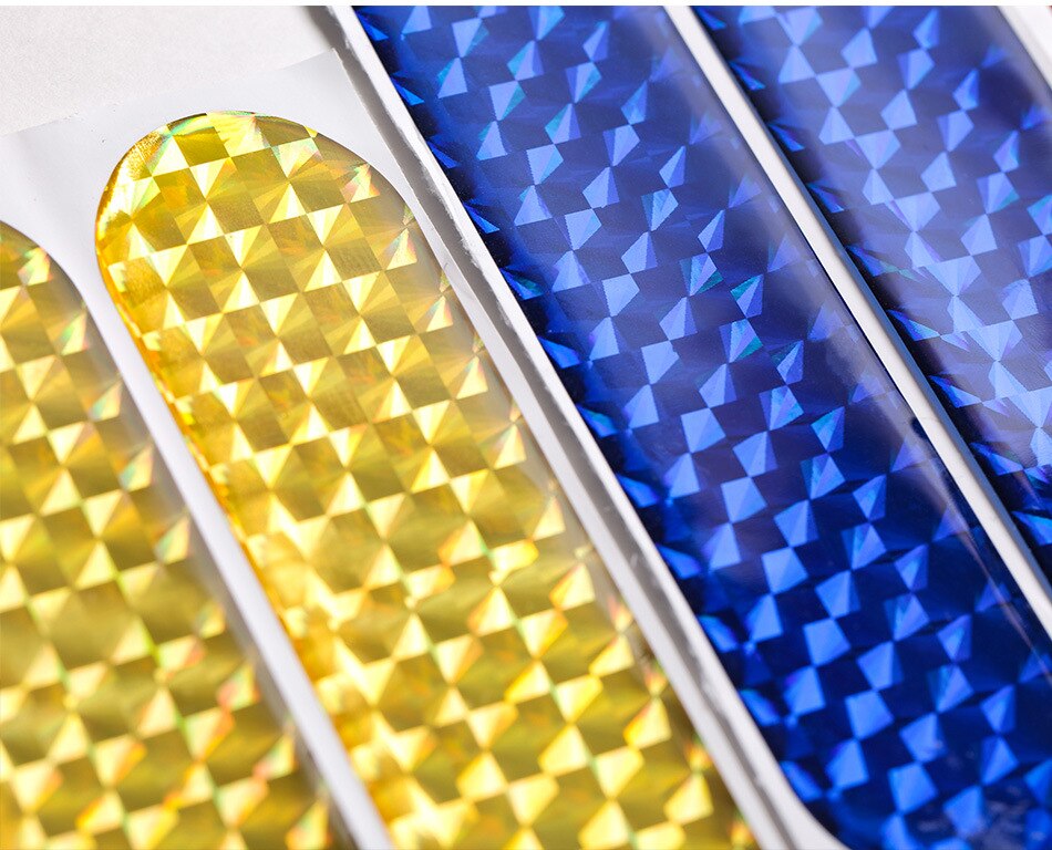 2 Stks/set Auto Reflecterende Sticker Auto Deur Sticker Decal Waarschuwing Tape Reflecterende Strips 4 Kleuren Veiligheid Mark Reflector Stickers