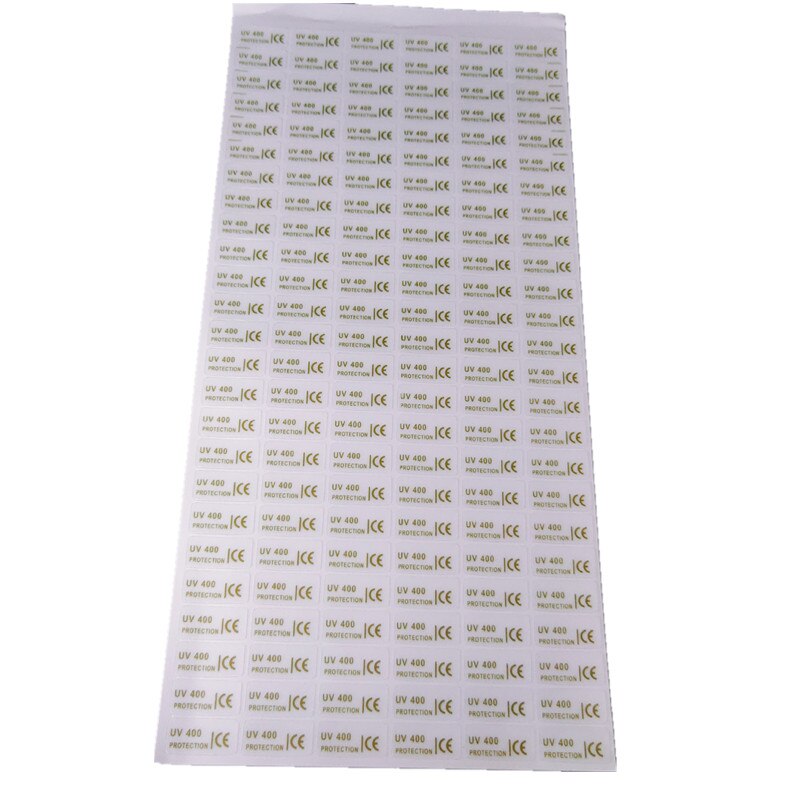 10Paper 1500Pcs Transparent UV400 PROTECTION CE Sticker Adhesive Label ESD Static Sensitive for Eyeglass Glasses