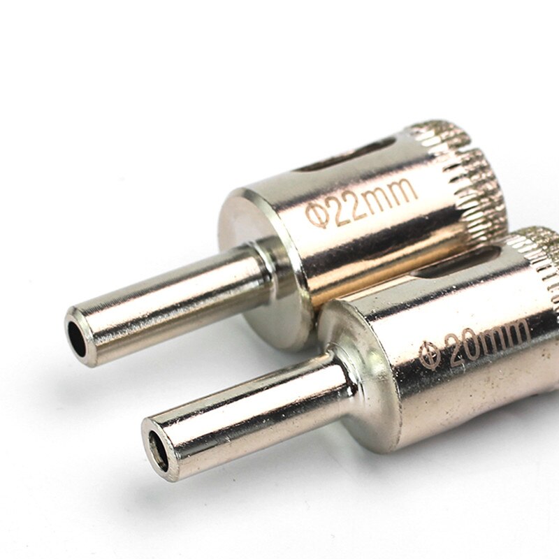 1Pc 6-60Mm Gecoat Diamant Boor Glas Core Hole Saw Voor Keramische Tegels, marmer En Keramische Opening Elektrische Tool
