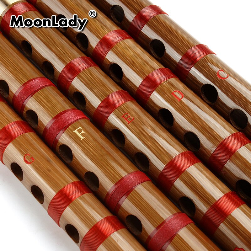 Kinesisk bambusfløjte dizi traditionelt flautatræ til begyndere studerende efg-nøgle