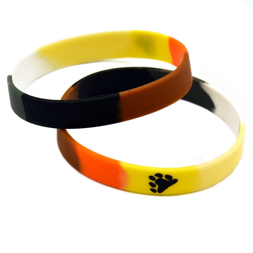 PBR177(1), Bear Pride LGBT Pride Gay Pride Lesbian Awareness Wristband Silicone Rubber Bracelets Give Away