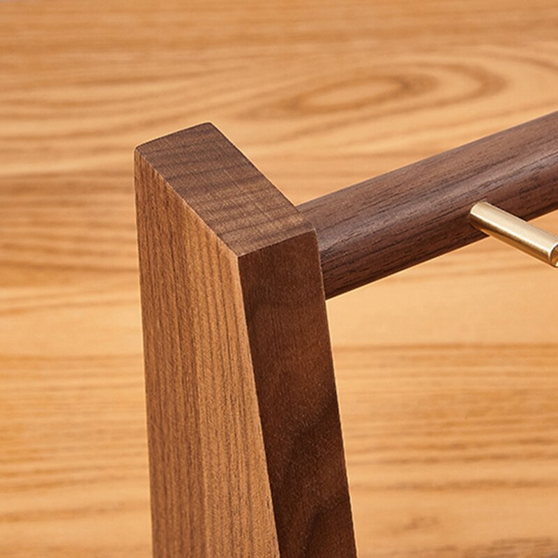 Key Holder Jewelry Storage Display Stand Solid Wood Key Holder Key Holder Black Walnut Storage Artifact