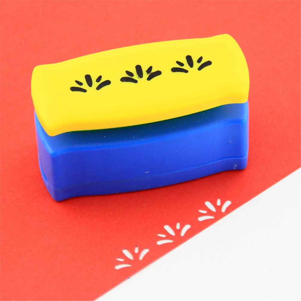 Mini papir håndværk puncher hul punch shaper til diy lykønskningskort 1pc tilfældig farve 6.7*4*2.9cm