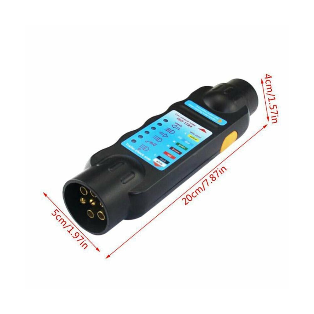 Wiring Circuit Tester Connector Recorder 7 Pin Car Light Bar Caravan Tow Diagnostic Circuit Tools Towing Trailer Socket Plu I9S7