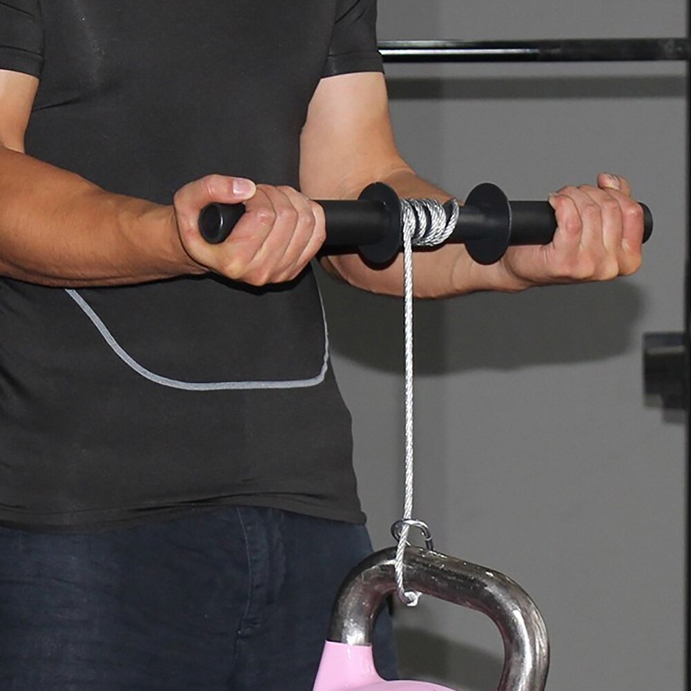 Exerciser Weight Lifting Forearm Strength Portable Gym Soft Grip Fitness Training Equipment Workout Muscle Blaster Wrist Roller