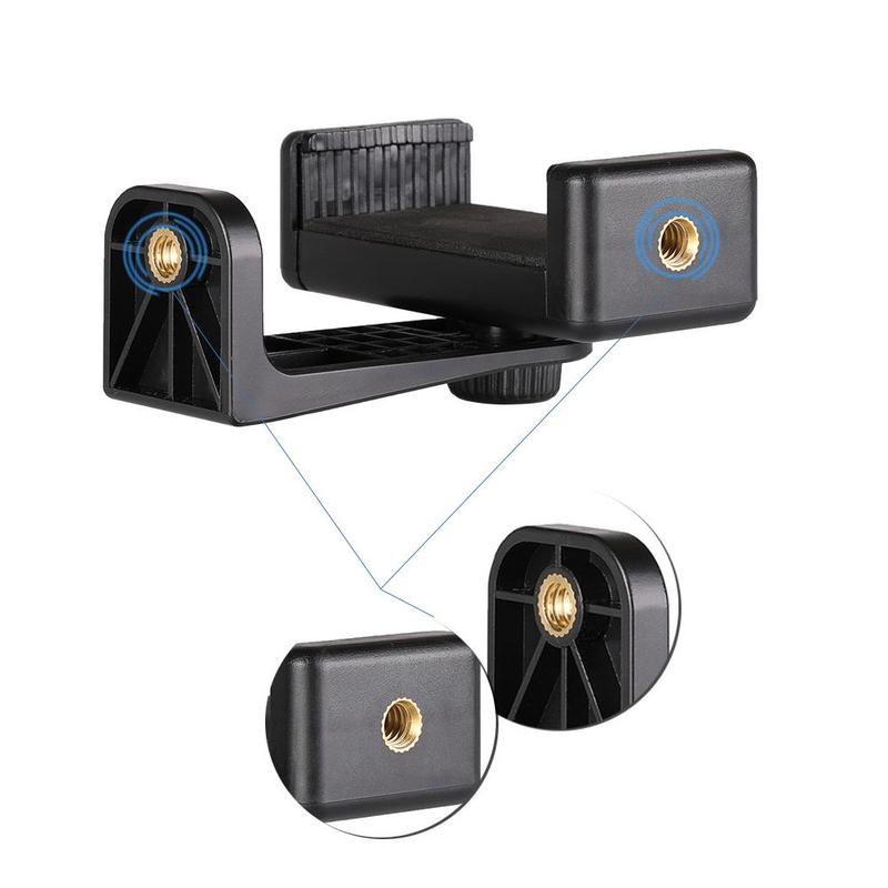 Stativfäste adapter mobiltelefon clipper hållare vertikalt stativ för smart stativ grad 360 för iphone för kameratelefon  w6 w 9