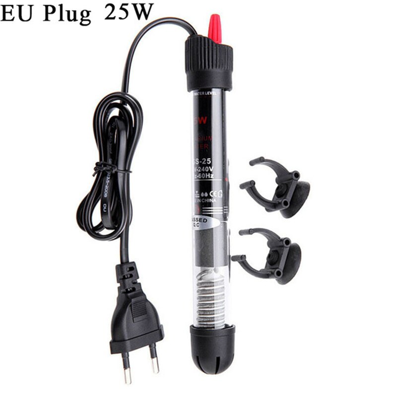 Automatische Boiler Verwarmingselement Aquarium Accessoires Aquarium Waterdicht Eu Plug Constante Temperatuur 25W/50W/100W/200W/300W: 25W