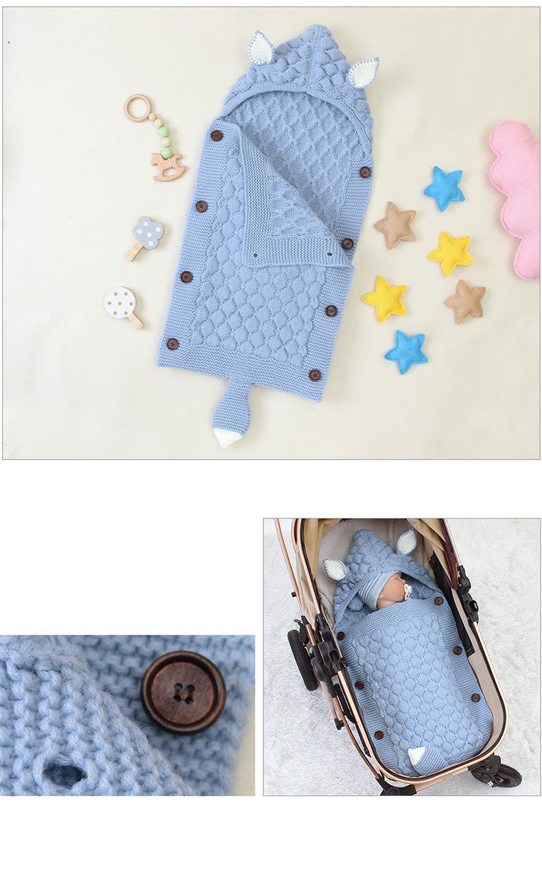 Baby Sleep Sack Winter Inbakeren Sack Peuter Jongens Meisjes Slaapzakken Leuke Candy Kleuren Baby Deken Envolope Voor Pasgeboren 0-6M