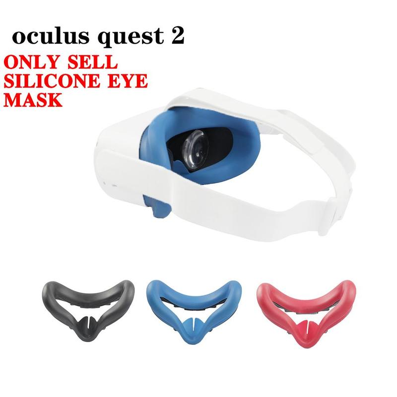 Briller silikone øjenmaske til oculus quest 2 anti-sved og skygge hudvenlig silikone øjenmaske