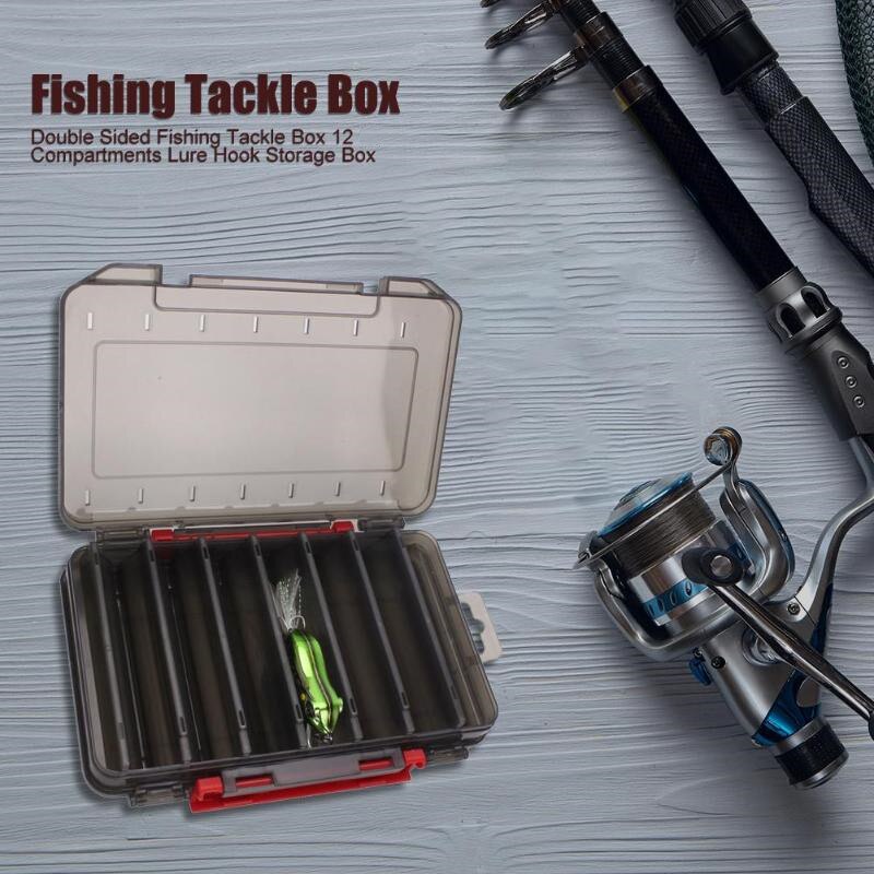 1PCS Large-capacity Fishing Bait Storage Box Double-Layer Fishing Bait Box Portable Multi-grid Fishing Tackle Storage Box