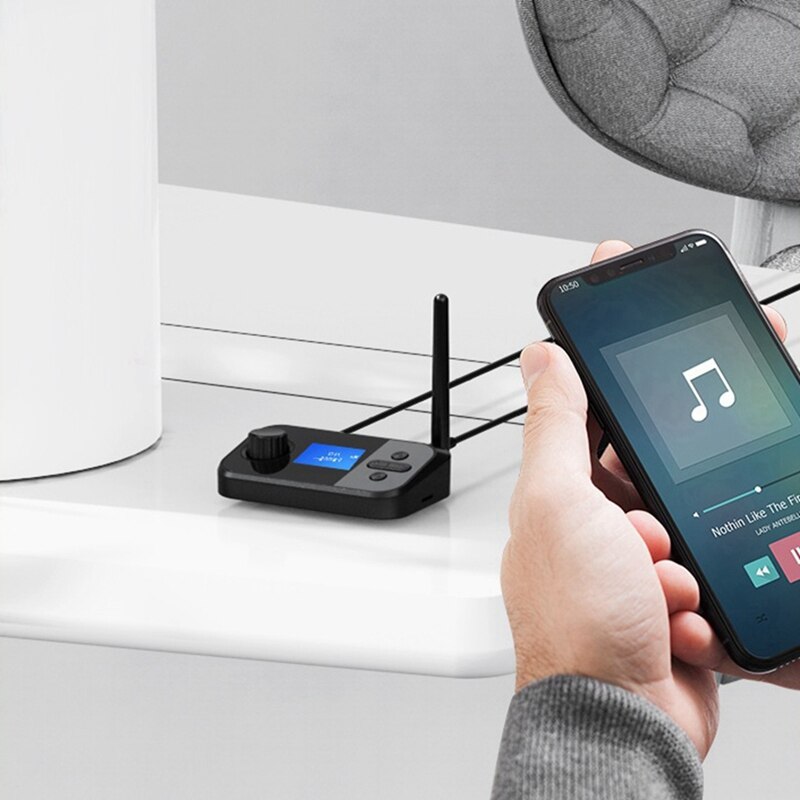 C41 Bluetooth 5.0 Audio Zender Ontvanger Met Mic Stereo Aux 3.5Mm Jack Rca Draadloze Adapter Tv Pc Auto Speaker