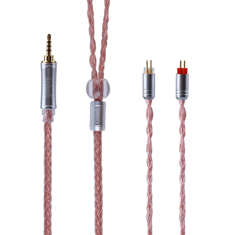 AK Kinboofi 16 Core Verzilverd 2.5/3.5/4.4mm Evenwichtige Oortelefoon Upgrade Kabel Met MMCX/2Pin voor AS10 ZS10 PRO ZSX TRN X6 C12