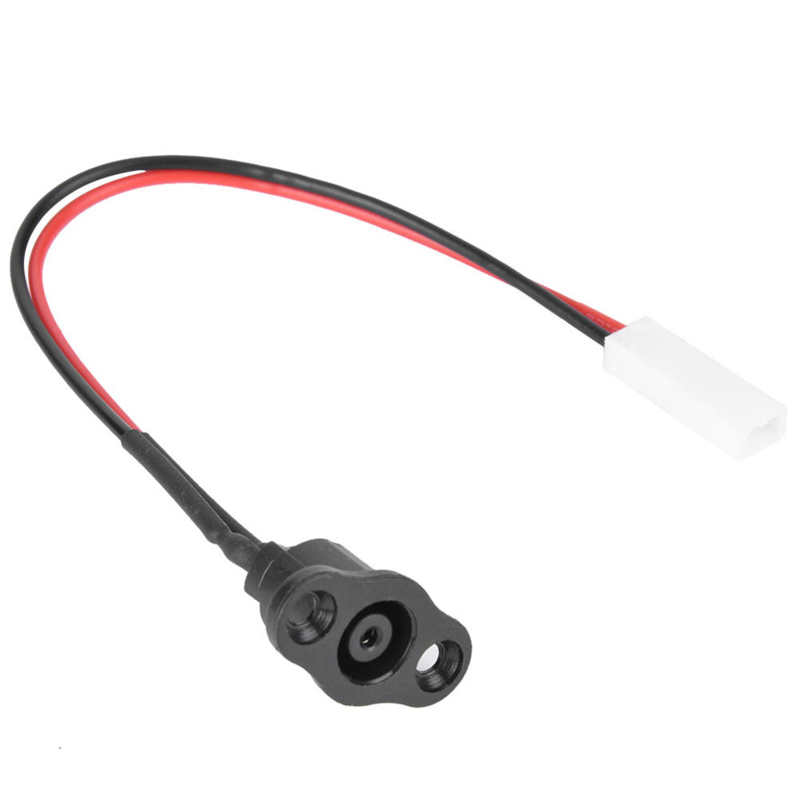 Scooter Charging Port with Waterproof Cover Charging Interface Power Cable Charging Socket Port Plug for M365 Scooter