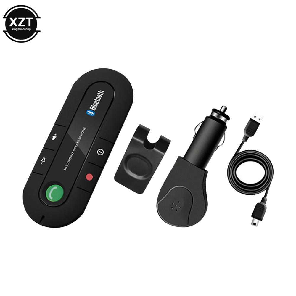 Altavoces inalámbricos Bluetooth para coche, Kit de manos libres, Altavoz Bluetooth, visera solar, reproductor MP3, accesorios para coche