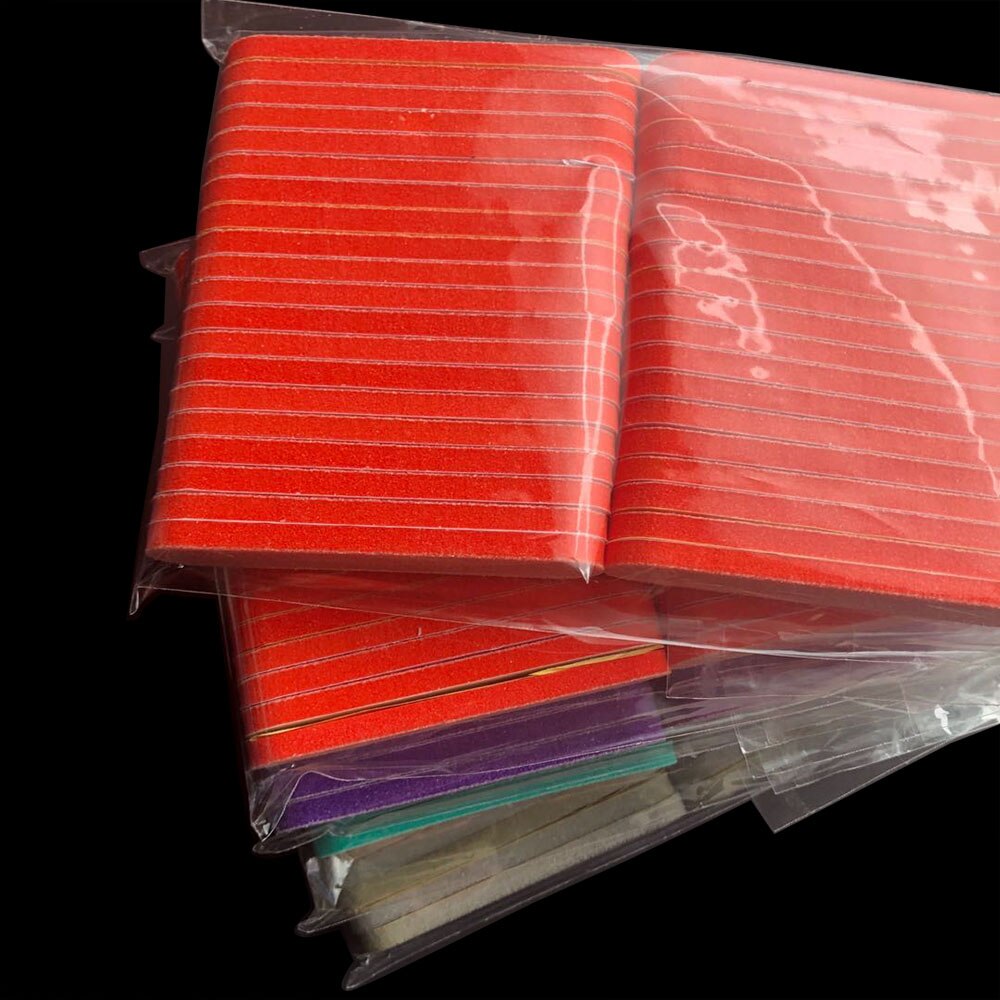 200 pcs replacement pads nail sponge file mini sanding file disposable nail file