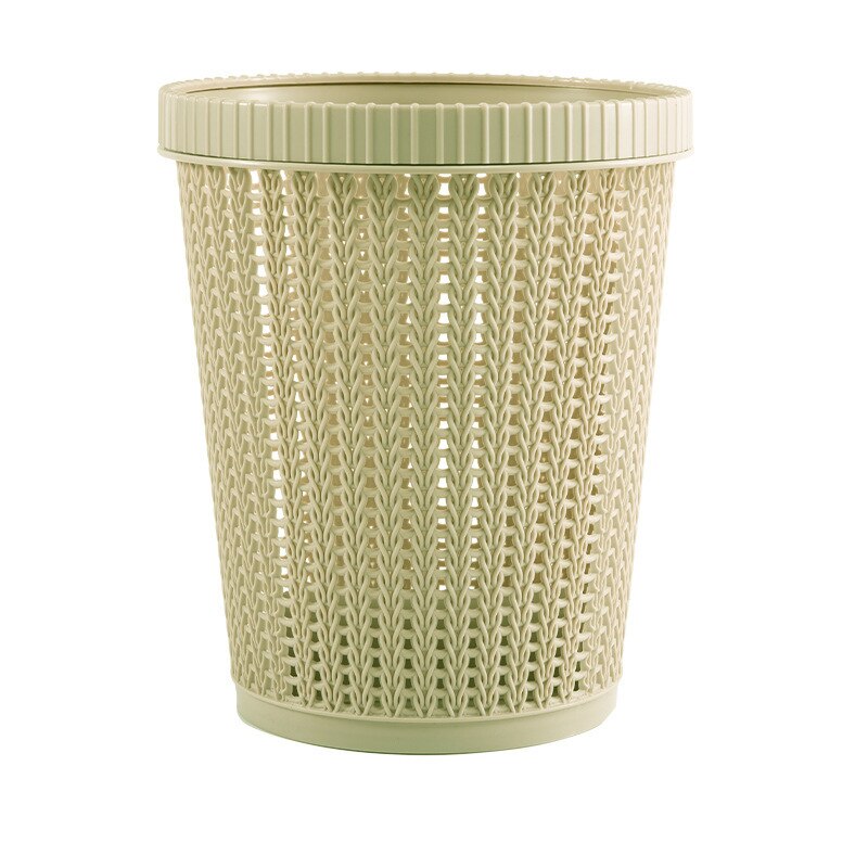 Trash Can Recycling Garbage Basket Kitchen Dumpster Home Office Storage Dustbin Sorting Zero Waste Bin Cube Rubbish Container: Green
