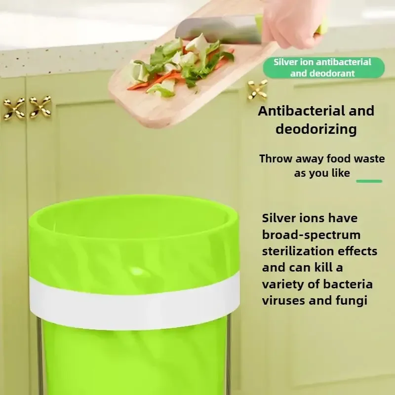 100PCS Large Capacity Handheld Garbage Bags - Made of Mugwort for Kitchen Bathroom & Household | Disposable & Odor - Absorbing