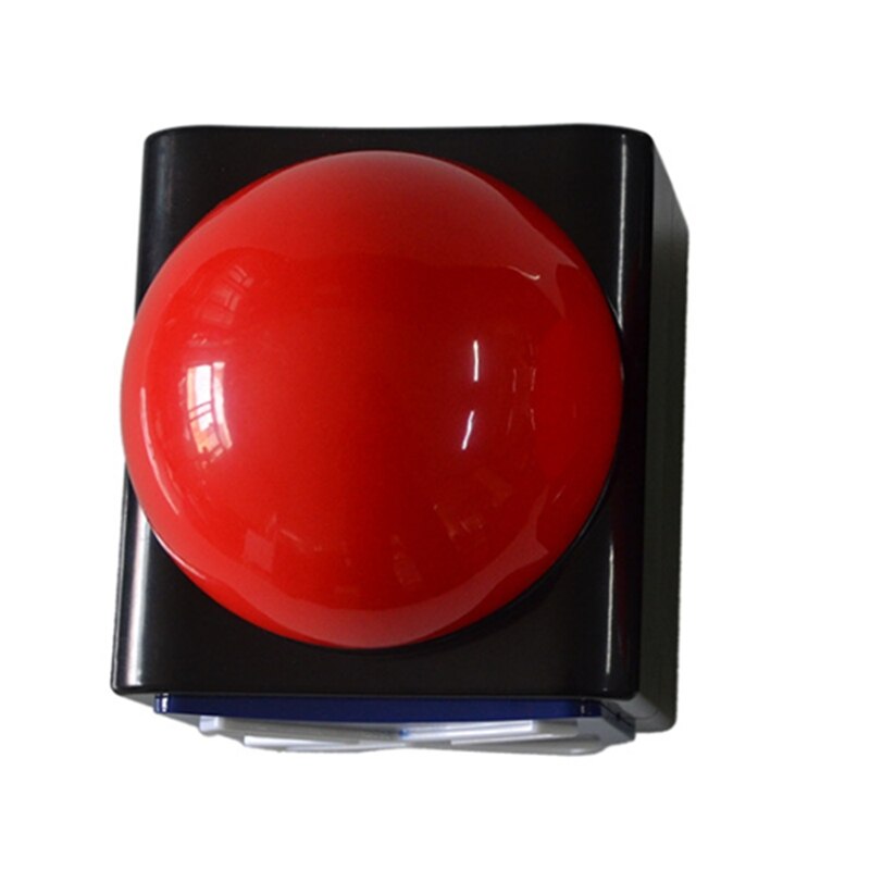 Zumbador de respuesta de juego, Q & A con luz y sonido para zumbador de talento, botón de Dial de juego, zumbador de juego rojo