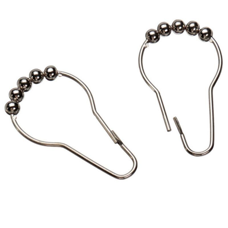 Luoem tør hængende caddy og hængende mesh lommer gardin stang liner kroge gardin bruser organisator badeværelsestilbehør