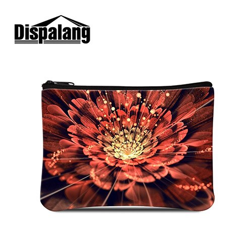 3D Prints Animal Elementen Foto op Mini Portemonnees DIY Personiltion Zak Kleine Portemonnee voor Jongens Kleine Vrouwelijke Cosmetische Pouch: MULTI