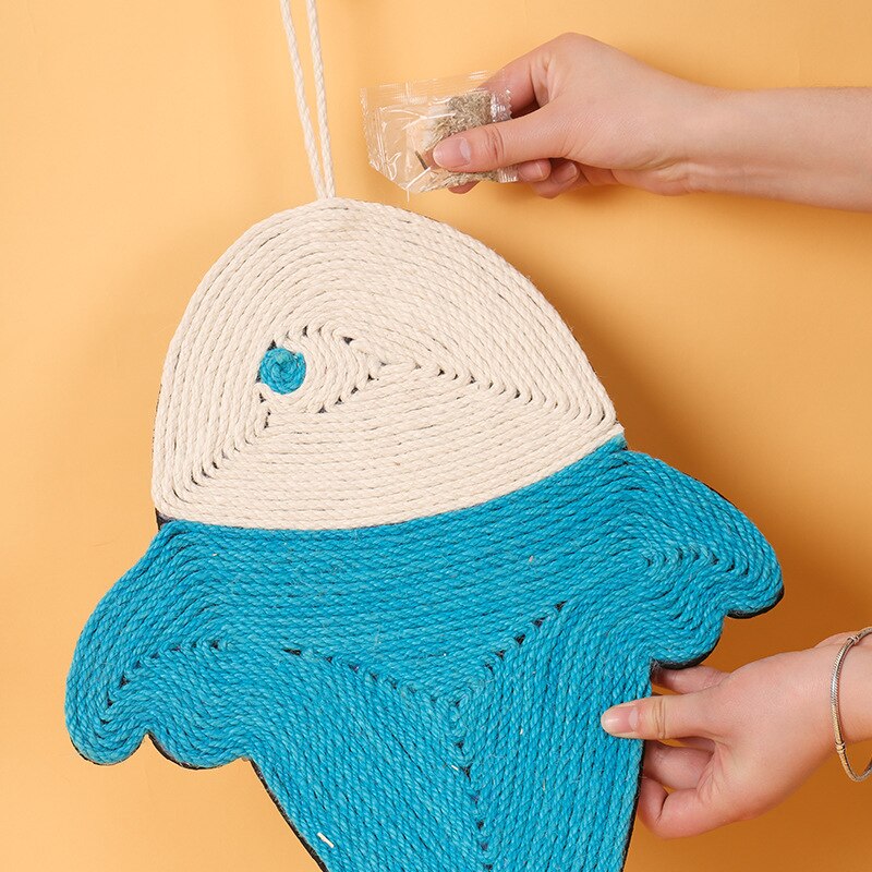 Mata robić drapania kota naturalny sizal filc trwały drapak dla kota kaktus w kształcie sizalu mata robić drapania dla kotów meble ochronne